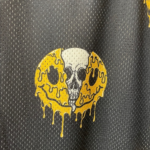 RF Brand Smile Through It Mesh Skull Tank Top 2XL NWT - Picture 4 of 9